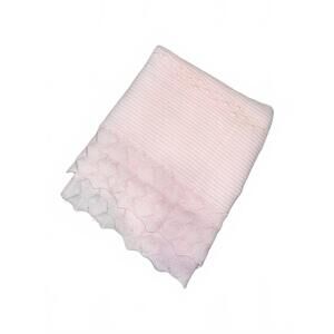 NEW JULIANA detailed knit blanket in light pink